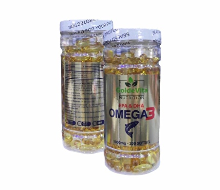 GoldeVita Omega 3 Balık Yağı 200 Yumuşak Softgel