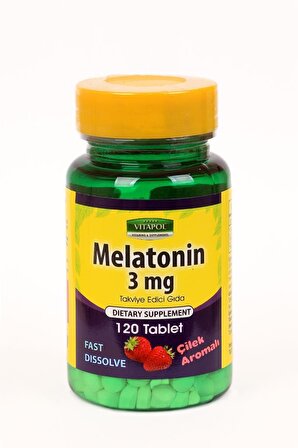 Vitapol Melatonin 3 Mg 120 Tablet Çilek Aromalı