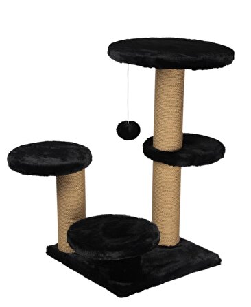 Dubex 62x62x71 cm Kedi Oyun ve Tırmalama Platformu Siyah