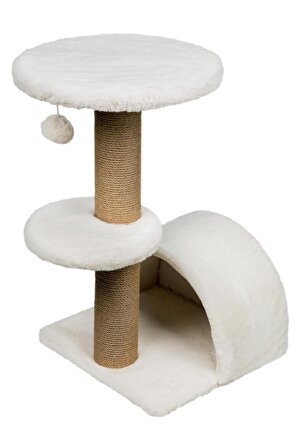 Dubex 53x39x67 cm Kedi Oyun ve Tırmalama Platformu Beyaz