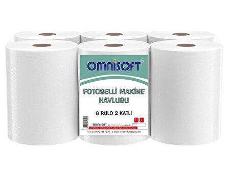 Omnisoft Fotoselli Hareketli Kağıt Havlu 21 cm 6 Rulo