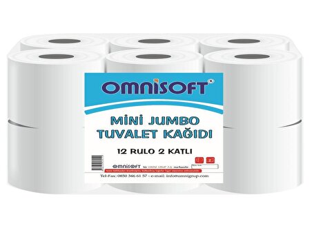 Omnisoft 2 Katlı 12'li Tuvalet Kağıdı