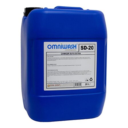 Omniwash SD-20 Normal Sıvı Çamaşır Suyu 20 lt