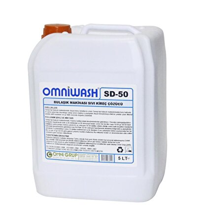 Omniwash SD-50 Mutfak Pas ve Kireç Çözücü Sıvı 5 lt
