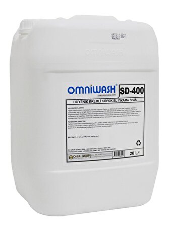 Omniwash SD-400 20 Litre Köpük Sıvı El Sabunu  