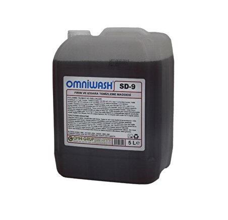 Omniwash SD-9 Mutfak Yağ Çözücü Sıvı 5 lt