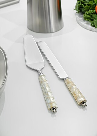 The Mia Pearl Pasta Servis Takımı 2 Parça