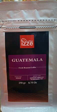 İZZE COFFEE ESPRESSO GUATEMALA ÇEKİRDEK KAHVE 250G