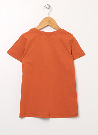 Lee Cooper Baskılı Turuncu Kız Çocuk T-Shirt 222 LCG 242003 PUMPKIN