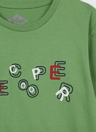 Lee Cooper Baskılı Açık Yeşil Erkek Çocuk T-Shirt 222 LCB 242019 FUNNY ACIK