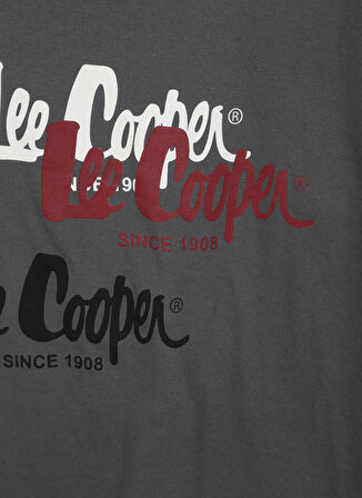 Lee Cooper Baskılı Açık Füme Erkek Çocuk T-Shirt 222 LCB 242023 HENRI A.FUME