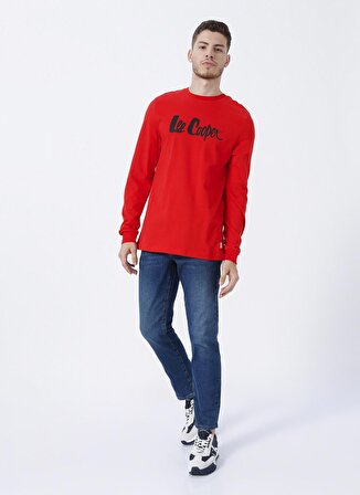 Lee Cooper O Yaka Baskılı Kırmızı Erkek T-Shirt 231 LCM 242003 ZAYNE