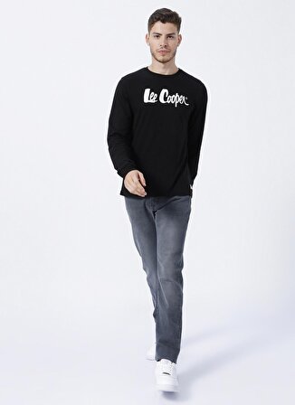 Lee Cooper O Yaka Baskılı Siyah Erkek T-Shirt 231 LCM 242003 ZAYNE