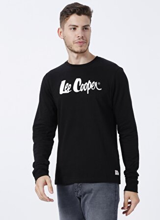 Lee Cooper O Yaka Baskılı Siyah Erkek T-Shirt 231 LCM 242003 ZAYNE