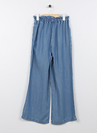 Lee Cooper Lastikli Bel Mavi Kız Çocuk Denim Pantolon 232 LCG 121006 LISA MID BLUE