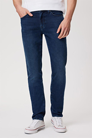 Lee Cooper Yüksek Bel Slim Fit Erkek Denim Pantolon 232 LCM 121064 JACK BLUE OD MID