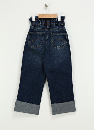 Lee Cooper Normal Bel Koyu Mavi Kız Çocuk Denim Pantolon 241 LCG 121002 KELLY DARK BLUE