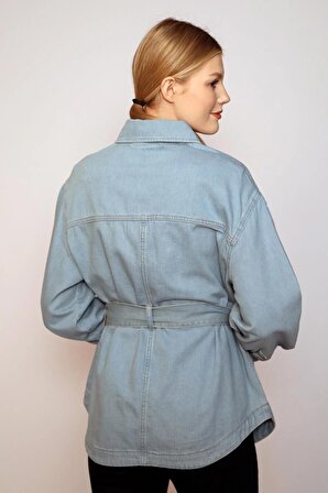 Samy Kadın Jean Ceket