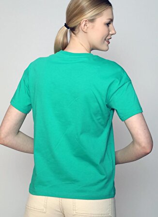 Lee Cooper O Yaka Baskılı Yeşil Kadın T-Shirt 242 LCF 242003 KAYLE YEŞİL