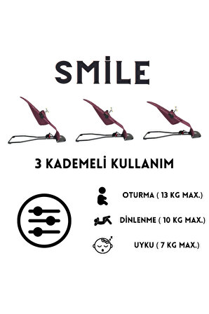 Mamma Smile Sallanır Üç Kademeli Ana Kucağı + Oyuncak Aparatı