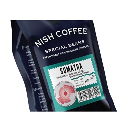 Nish Kahve Sumatra Sert İçim Sumatra Filtre Kahve 250 gr