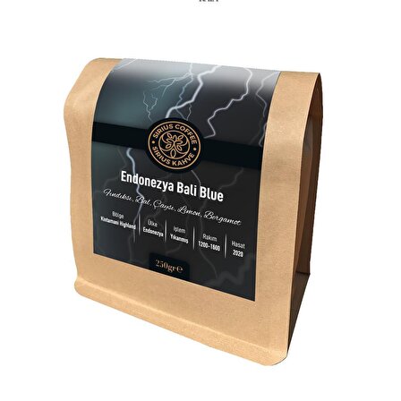 Sirius Kahve Endonezya Bali Blue Orta Sert-Sert İçim Endonezya Çekirdek Kahve 250 gr