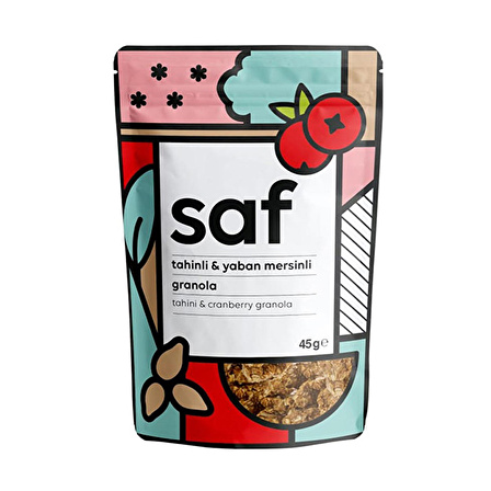 Saf Tahinli Yaban Mersinli Granola 45 Gr - AROMASIZ