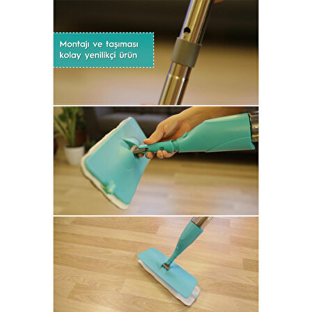 SMARTER SHINY SPREY MOP + YEDEK MOP SET