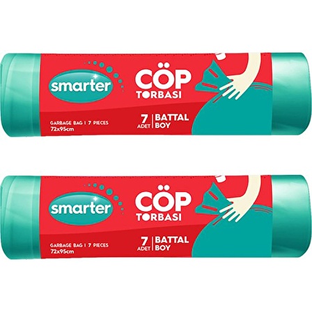 SMARTER 2 Lİ BATTAL BOY ÇÖP TORBASI ( ÇÖP POŞETİ )