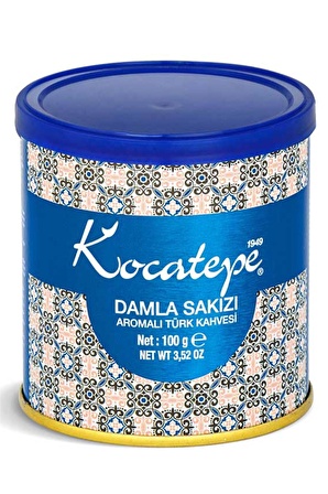 Kocatepe Damla Sakızlı Türk Kahvesi Teneke 100 Gr 3'lü Paket