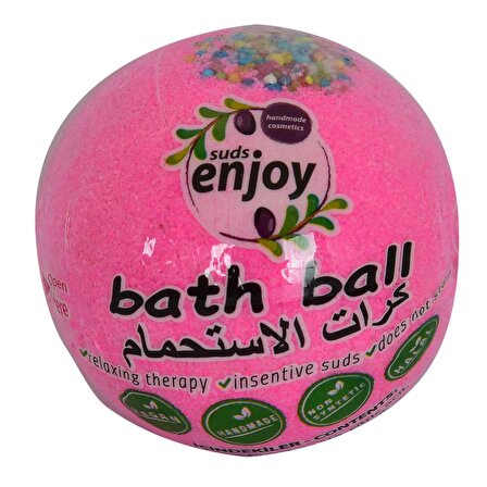 Pembe Düşler El Yapımı Banyo Bombası Banyo Topu Pembe 90-120 Gr