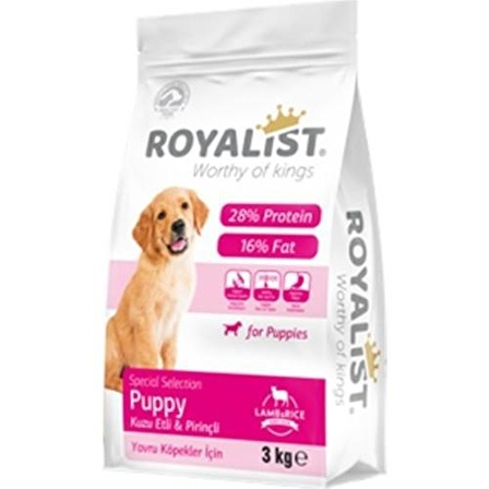 Royalist Premium Kuzu Etli ve Pirinçli Yavru Köpek Maması 3 Kg