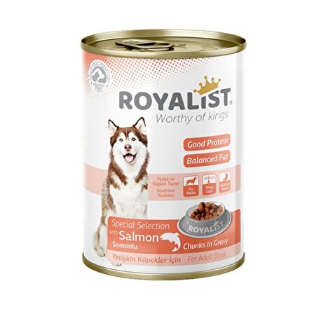 Royalist Somonlu Gravy Konserve Yetişkin Köpek Maması 400 Gr