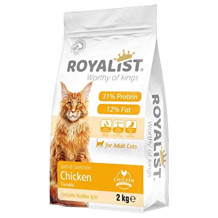 Royalist Tavuklu Yetişkin Kedi Maması 2 Kg