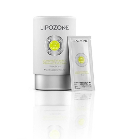 Lipozone Vitamin C Vitamin D3 Çinko Saşe 10 lu