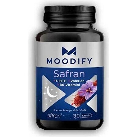 Moodify Safran 5 HTP Valerin Vitamin B6 30 Kapsül