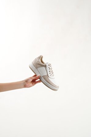 Sung Beyaz Nude Kadın Spor Ayakkabı