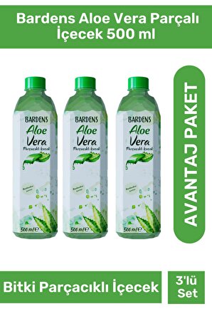  Bardens Aloe Vera Parçalı İçecek 500 ml - 3 Lü Set