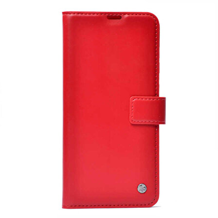 Galaxy A70 Uyumlu Zore Kar Deluxe Kapaklı Uyumlu-Kırmızı