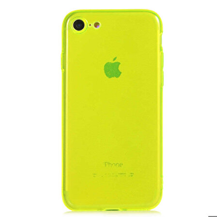 iPhone 7 Uyumlu Zore Mun Silikon-Sarı