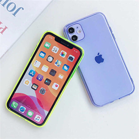 iPhone 11 Pro Max Uyumlu Zore Mun Silikon-Turuncu