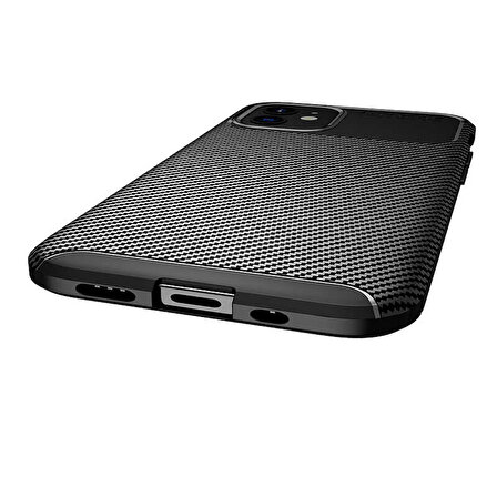 iPhone 12 Mini Uyumlu Zore Negro Silikon Kapak-Siyah