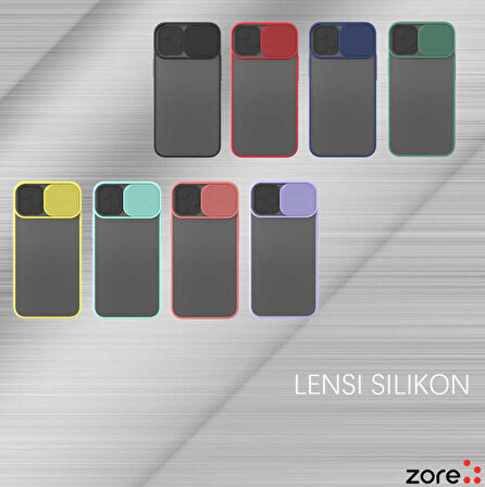 iPhone 12 Mini Uyumlu Zore Lensi Kapak-Siyah