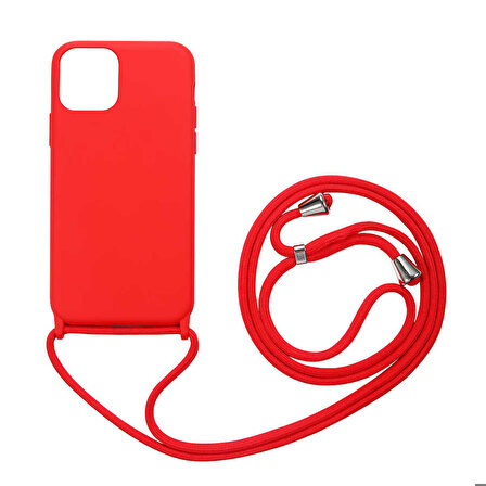 iPhone 12 Mini Uyumlu Zore Ropi Kapak-Kırmızı