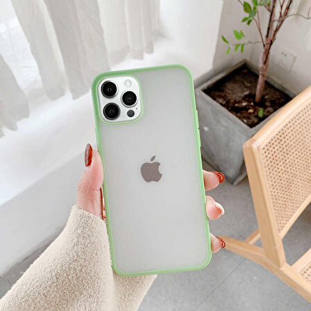 iPhone 12 Pro Uyumlu Zore Mess Kapak-Koyu Yeşil