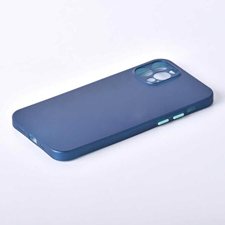 iPhone 12 Pro Max Uyumlu ​​​​Zore Slims Kapak-Saks Mavi