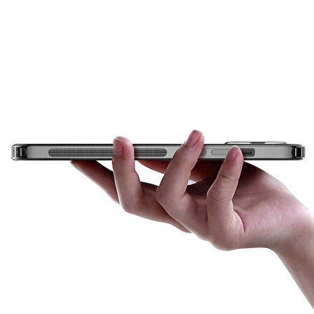 iPhone 12 Pro Uyumlu Zore İmax Silikon-Siyah
