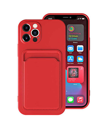 iPhone 12 Pro Uyumlu ​​Zore Ofix Kapak-Kırmızı