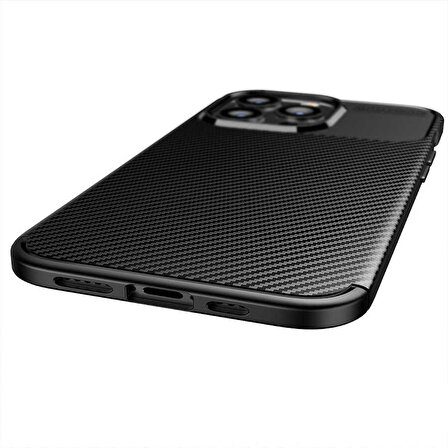 iPhone 13 Pro Uyumlu Zore Negro Silikon Kapak-Siyah