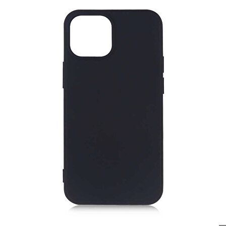 iPhone 13 Mini Uyumlu Zore Premier Silikon Kapak-Siyah